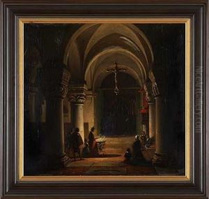 Kircheninterieur by Wilhelm Gail