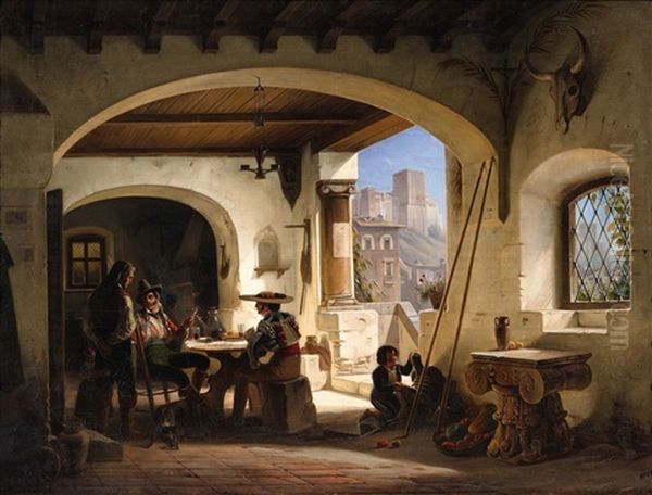 Picadores In A Tavern Beneath The Alhambra - view 1