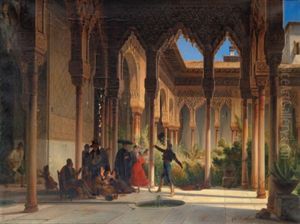 Tanz In Einem Spanischen Innenhof (alhambra)