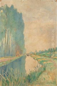 Vue De Canal by Franz Bernard Gailliard