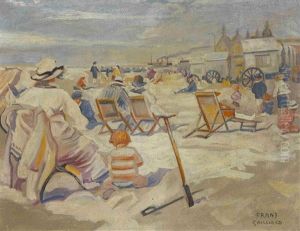 Strandszene by Franz Bernard Gailliard