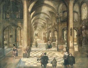 A Church Interior by Wolffgang Avemann