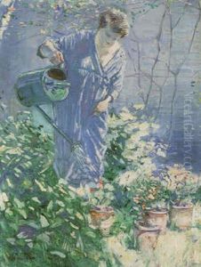 Femme De L'arrosoir Femme De L'arrosoir