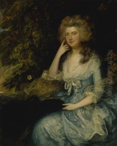Mrs. William Tennant, Nee Mary Wylde, Seated In A Landscape