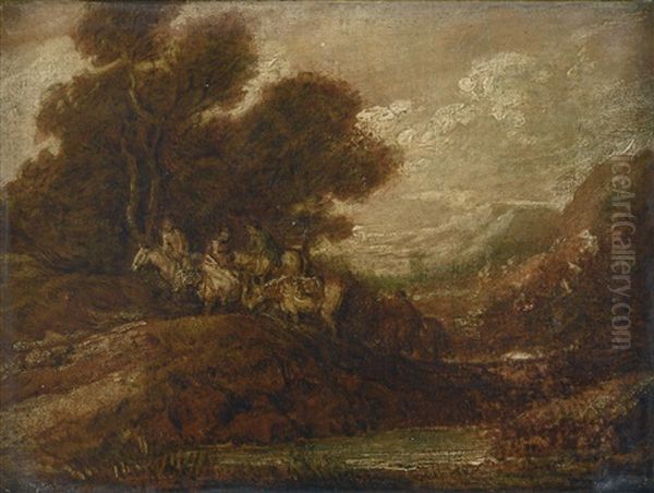 Horse Riders In A Landscape - view 1