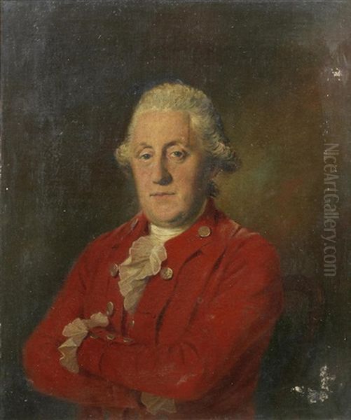 Portrait Of A Gentleman, Bust-length, In Red Costume - view 1