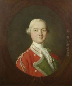 Portrait Of A Gentleman, Bust-length, In Officer's Uniform by Thomas Gainsborough
