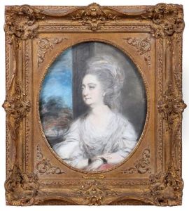 A Study For The Portrait Of Lady Derby by Thomas Gainsborough