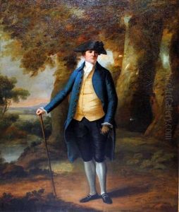 Portrait Of A Gentleman Standing In A Landscape