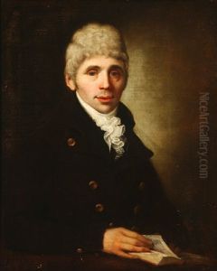 Portrait Of A Gentleman Holding A Book by Thomas Gainsborough