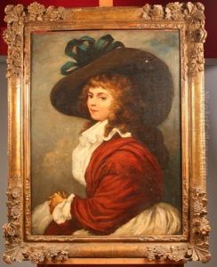 Portrait De Femme Au Chapeau by Thomas Gainsborough