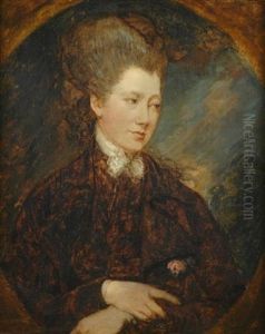 Portrait Of Margaret Georgiana, First Countess Spencer by Thomas Gainsborough