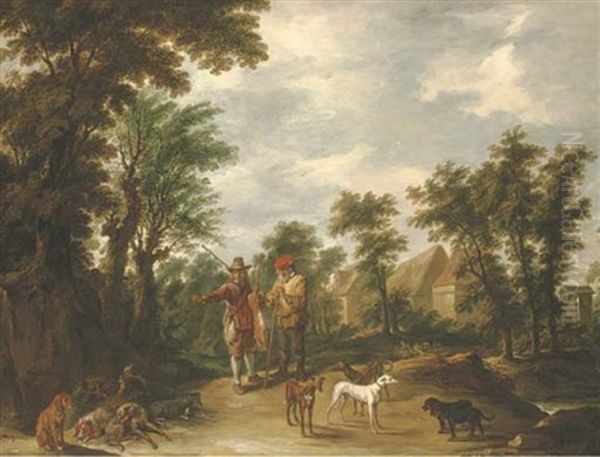 The Return From Shooting (after Teniers) - view 1