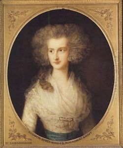 Portrait Of Elizabeth Bowes, Mrs. Croft by Thomas Gainsborough