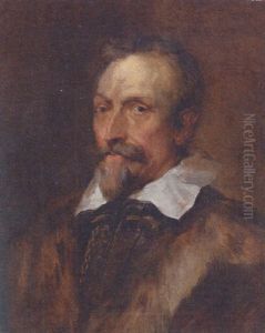 Portrait Of Jan Van De Wouwer In A Fur-lined Jacket by Thomas Gainsborough