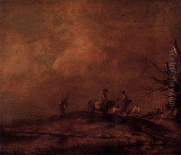 Landscape With Rustics On A Path - view 1