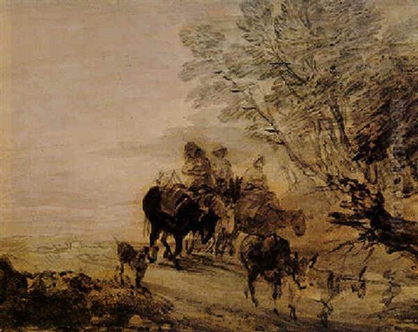 Peasants Returning From Market - view 1