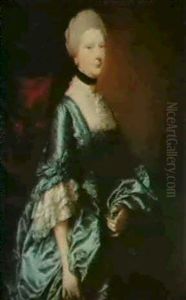 Portrait Of Harriet, Viscountess Tracey by Thomas Gainsborough