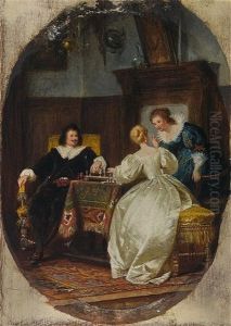 Musikstunde - Schachspiel by Jakob Emanuel Gaisser