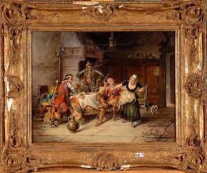 Soldats A L'auberge by Jakob Emanuel Gaisser