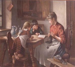 The Reading Lesson by Jakob Emanuel Gaisser
