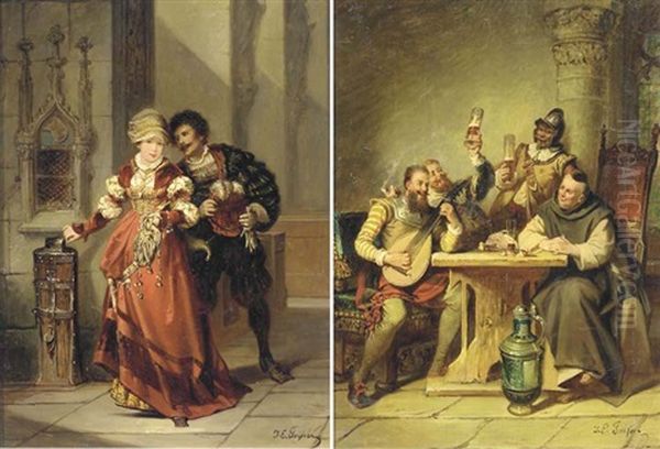 A Kind Gesture (+ Soldiers Making Merry; Pair) - view 1