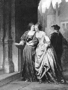 Gretchen Und Marthe Schwerthlein Beim Betreten Der Kirche Gretchen Und Marthe Schwerthlein Beim Betreten Der Kirche