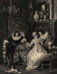 Interieur Mit Einem Kavalier Und Zwei Damen by Jakob Emanuel Gaisser