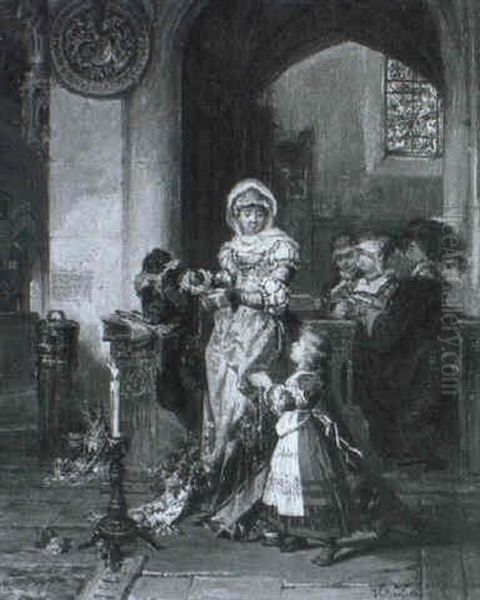 Mutter Mit Tochter Im Gebet - view 1