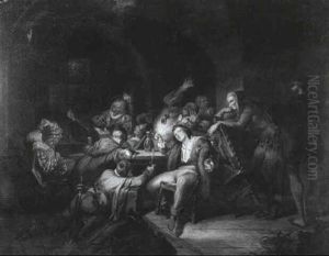 Trinkgelage Im Auerbachskeller by Jakob Emanuel Gaisser