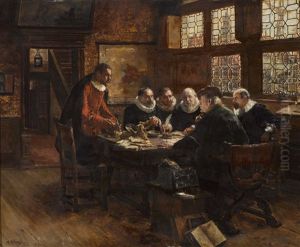 In Einer Altniederlandischen Wechselstube by Max Gaisser