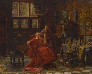 Der Kunsthandler Beim Kardinal by Max Gaisser