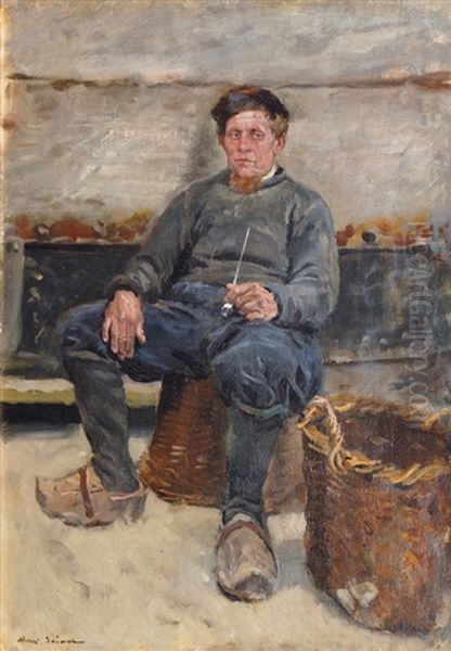 Dutch Fisherman With Pipe - view 1