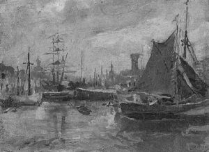 Boote Im Hafen by Max Gaisser