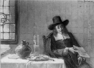 Austernfruhstuck Eines Hollandischen Handelsherren Des 17. Jahrhunderts by Max Gaisser
