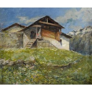 Tessiner Bergpartie Mit Maiensass by Gioacchino Galbusera