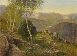 Tessinerlandschaft Mit Lugano by Gioacchino Galbusera
