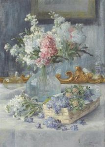 Stillleben Mit Flieder by Gioacchino Galbusera