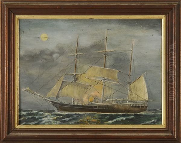 Portrait Of The Whaleship "narwhal" - view 1