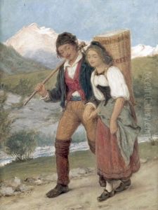 Heimkehrendes Bauernpaar