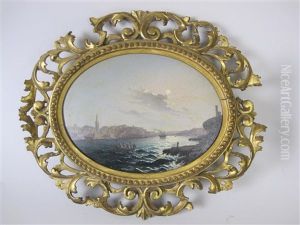 Valletta - By Day; And By Night (2 Works) by Luigi Maria Galea