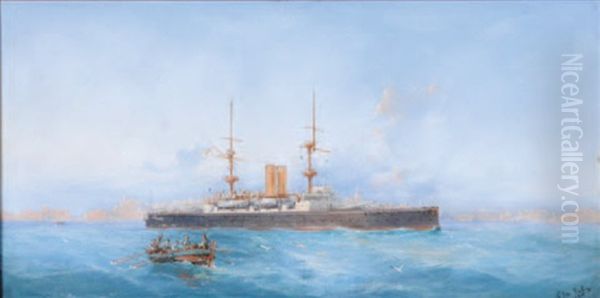 "hms Express Of India" Off Valetta, Malta - view 1