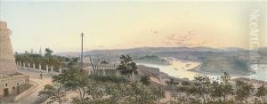 A Panoramic View Of Grand Harbor, Valletta