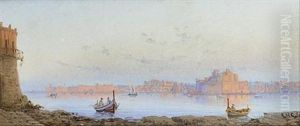 Evening Light, The Grand Harbour, Malta by Luigi Maria Galea