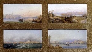 View Of Valletta, Malta (+ 3 Others; 4 Works Mntd Together)