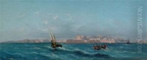 Off Fort St. Elmo, Malta by Luigi Maria Galea