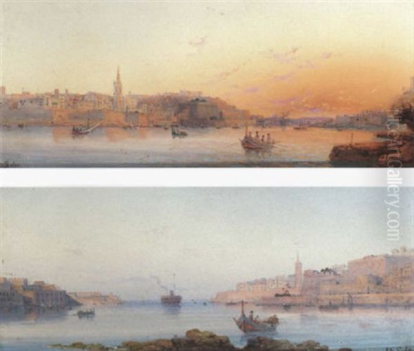 The Grand Harbour, Valetta, Early Morning - view 1