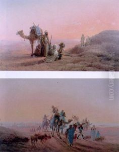 A Rest In The Desert by Luigi Maria Galea