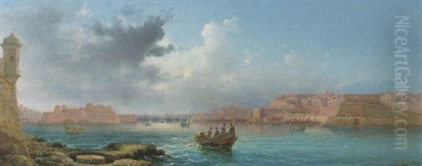 Valetta Harbour From Rcasoli Point, Malta - view 1