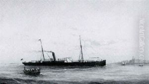 The Steamship "perim" Off Valetta